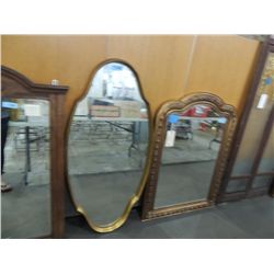 GOLD FRAMED SHAPED DECORATIVE MIRROR