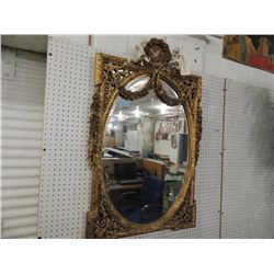 ELABORATE GOLD GILDED STYLE MIRROR