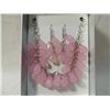 Image 2 : JACKLYN SMITH PINK BEADED NECKLACE & EARRINGS