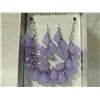 Image 2 : JACKLYN SMITH PURPLE BEADED NECKLACE & EARRINGS