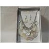 Image 1 : JACLYN SMITH WHITE SHELL BEADED NECKLACE & EARRIN