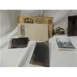 ASSORTED VINTAGE PICTURE NEGATIVES & ENVELOPE