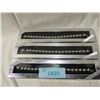 Image 1 : LOT 3 SILVERTONE BEAD BRACELET