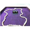 Image 2 : HAND KNOTTED FRESHWATER PEARL NECKLACE & EARRINGS