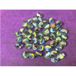 30+ VINTAGE CATS EYE MARBLES