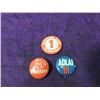 Image 1 : LOT 3 VINTAGE 1950s PINS BUTTONS