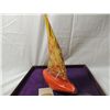 Image 5 : MURANO ITALIAN GLASS SAIL SHIP SCULPTURE