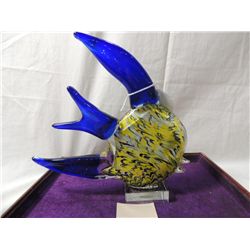 MURANO ITALIAN GLASS FISH SCULPTURE