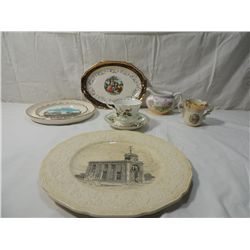 LOT 6 BONE CHINA PLATES & CUPS