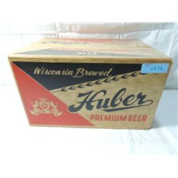 VINTAGE HUBER PREMIUM BEER BOX