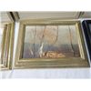Image 5 : LOT 5 VINTAGE FRAMED PRINTS & PAINTINGS