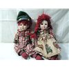 Image 1 : RAGGEDY ANN & ANDY PORCELAIN DOLLS