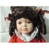Image 2 : 17" PORCELAIN DOLL IN PLAID DRESS