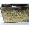 Image 2 : ANTIQUE BRASS OVER WOOD MAGAZINE