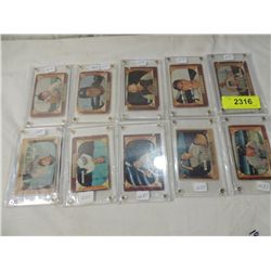 LOT 10 BOWMAN 1955 BASEBALL PLAYER CARDS