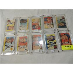 LOT 10 TOPPS 1955 BASEBALL PLAYER CARDS