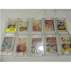 LOT 10 TOPPS 1955 BASEBALL PLAYER CARDS