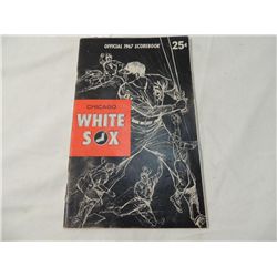 CHICAGO WHITE SOX OFFICIAL 1967 SCOREBOOK