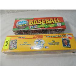 1990 SCORE & FLEER COMPLETE BASEBALL CARD SET