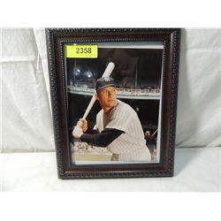 MICKEY MANTLE FRAMED PHOTO