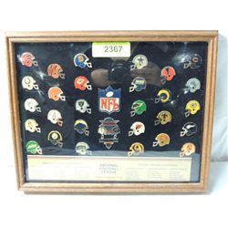 NFL TEAM COLLECTOR PINS FRAMED