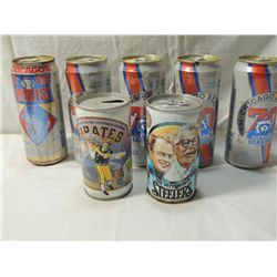 LOT 7 SPORTS COMMEMORATIVE BEER CANS