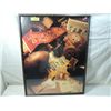Image 1 : 29X23 FRAMED PRINT; VINTAGE COLLEGE FOOTBALL THEME