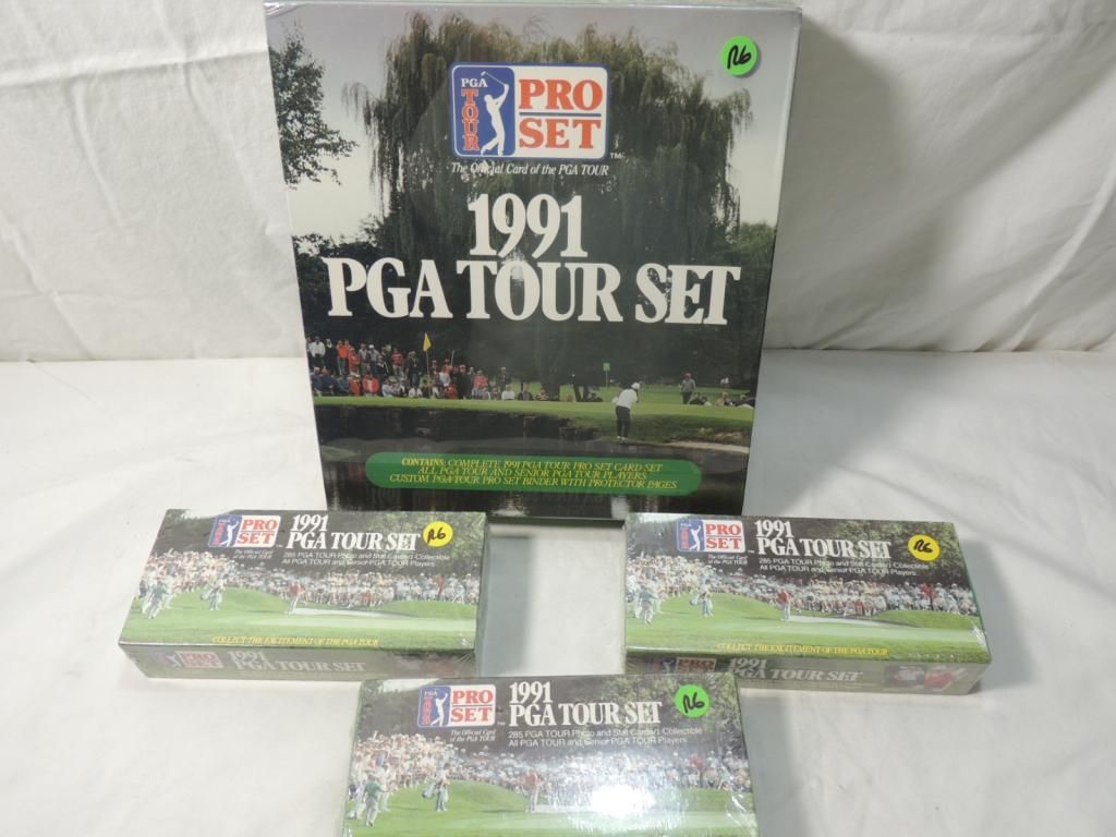LOT 4 1991 GOLF PGA TOUR SET PRO SET CARD SET