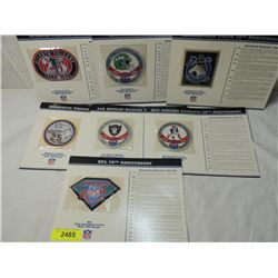 LOT 7 NFL ANNIVERSARY PATCHES