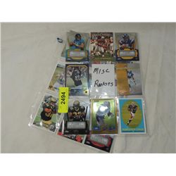 LOT 17 MISC ROOKIE FOOTBALL PLAYER CARDS