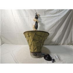 TUFTED LAMPSHADE CHANDELIER