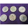 Image 1 : LOT 6 WOODEN NICKEL TOKENS