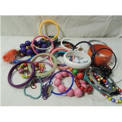 BOX LOT ASSORTED BRACELETS