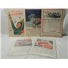 Image 1 : LOT 5 VINTAGE SODA ADVERTISEMENTS