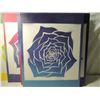 Image 2 : 5 PC DECORATIVE ROSES STENCIL CANVAS
