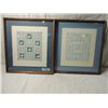 Image 1 : LOT 2 FRAMED AMERICAN QUILTING ART COUNTRY SAMPLER