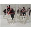 Image 1 : LOT 6 ENGLISH HORSE DESIGN GLASSES