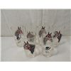 Image 2 : LOT 6 ENGLISH HORSE DESIGN GLASSES