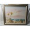 Image 1 : BEACH PAINTING SIGNED AND FRAMED