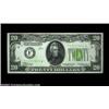 Image 1 : Fr. 2054-F* $20 1934 Light Green Seal Federal Reserve Note. Gem Crisp Uncirculated.A beautiful examp