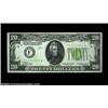 Image 1 : Fr. 2054-F* $20 1934 Light Green Seal Federal Reserve Note. Gem Crisp Uncirculated.A beautiful examp