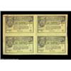 Image 1 : Puerto Rico, block of four lottery tickets, dated March 15, 1935. Attractively printed in black on a