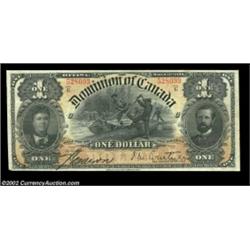 DC-13b $1 1898 Very Fine-Extremely Fine. This extremely attractive note, with a vignette of logging.