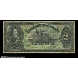 DC-14c $2 1897 Fine. An evenly circulated example of this scarce note. Important notice: We expect t