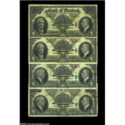 Montreal - The Bank of Montreal$5 Jan. 2, 1935 Ch. 505-60-02, two examples, both Fine-VF$10 Jan. 2,.