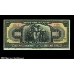 Mexico 1,000 pesos March 7, 1934 Pick 27cThis extremely scarce type is seldom seen in any grade, muc