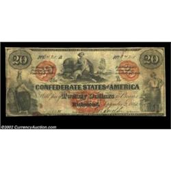 T19 $20 1861. This beautifully engraved issue was printed by the Southern Bank Note Company in New O