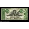 Image 1 : T21 $20 1861. A vivid green and black example of this type that features a central portrait of Confe