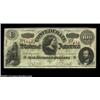 Image 1 : T56 $100 1863. A few very light folds are present on this broadly margined note that looks much bett