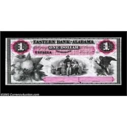 Eufaula, AL- Eastern Bank of Alabama $1 Mar. 15, 1860 UNLOne of the so-called "Special Proofs" sold.